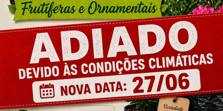 Feira de Mudas Frutíferas e Ornamentais é transferida para o dia 27 de junho em Nova Trento