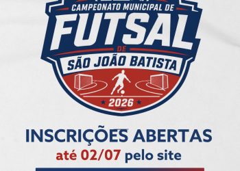 Fube abre inscrições para o Campeonato Municipal de Futsal 2026