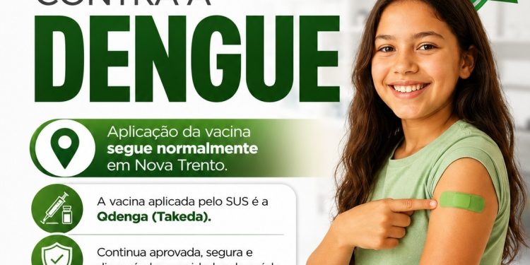 Secretaria de Saúde de Nova Trento esclarece informações sobre vacinação contra a dengue