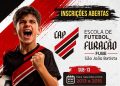 Escola de Futebol Furacão Fube abre inscrições para crianças e adolescentes de São João Batista e região