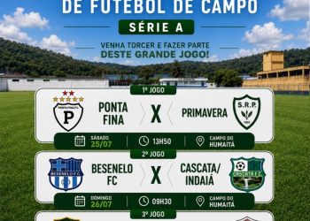 Campeonato Municipal de Futebol de Campo Série A começa neste fim de semana em Nova Trento