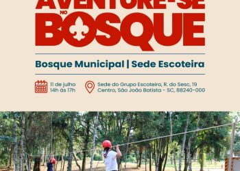 Grupo Escoteiro São João Batista promove 7º Aventure-se no Bosque neste sábado (11/07)