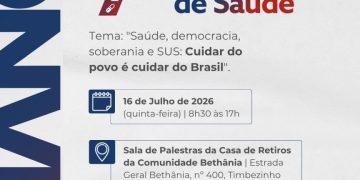 7ª Conferência Municipal de Saúde de São João batista será realizada no dia 16 de julho