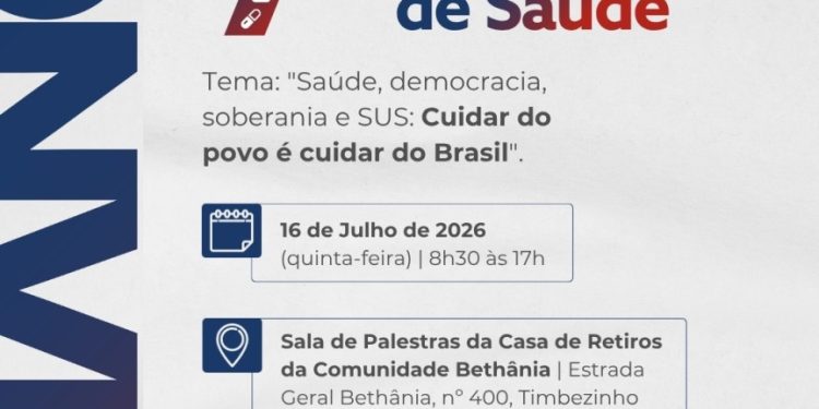 7ª Conferência Municipal de Saúde de São João batista será realizada no dia 16 de julho