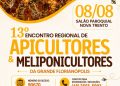 Nova Trento receberá XIII Encontro Regional de Apicultores e Meliponicultores da Grande Florianópolis no dia 8 de agosto