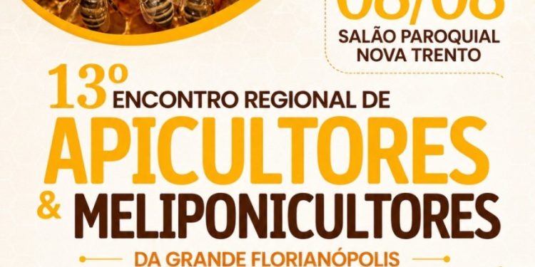 Nova Trento receberá XIII Encontro Regional de Apicultores e Meliponicultores da Grande Florianópolis no dia 8 de agosto