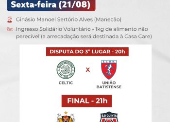 Resenha e Quinta disputam final do Municipal de Futsal nesta sexta-feira (21/08)