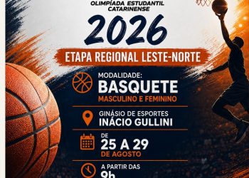 Nova Trento é parceira da etapa regional da OLESC 2026 e recebe disputas de basquete
