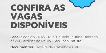 Sine de São João Batista atualiza vagas de emprego em aberto