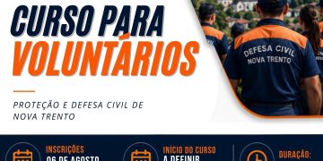 Defesa Civil de Nova Trento abre inscrições para curso de formação de voluntários