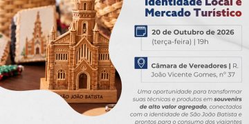 São João Batista terá oficina sobre artesanato, identidade local e mercado turístico